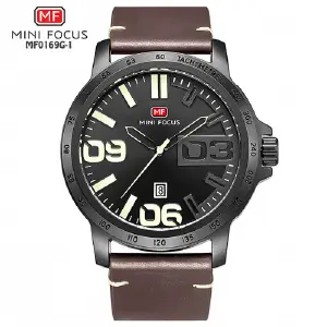MF0169G-1 MINI FOCUS CUERO CAFÉ HOMBRE
