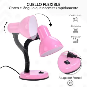 Lampara Escritorio Mesa Cuello Flexible