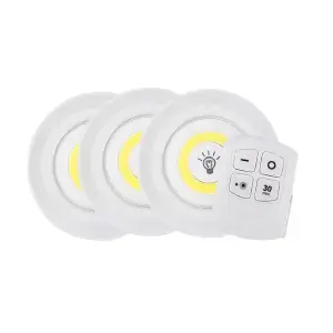 Juego 3 Luces Led Inalámbricas Mando A D