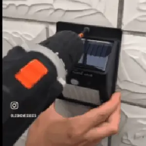 Lampara Led Panel Solar Exteriores