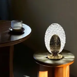 Lampara De Escritorio De Cristal