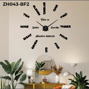 RP-ZH043-F2 RELOJ ADHESIV FRASE HISTORIA
