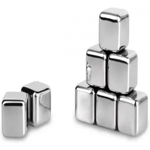 Cubos de hielo x 8 acero inoxidable para