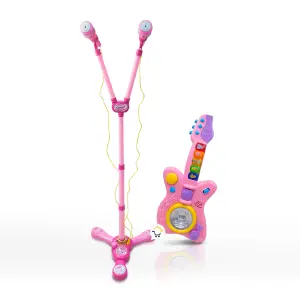 Micrófono Doble Karaoke Guitarra 2898