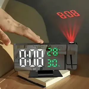 Reloj Digital de mesa con Proyector