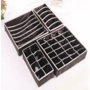 Organizador de Ropa Interior y Medias x4: ¡El Orden Perfecto para tu Cajón! - Organizador De Ropa Interior Medias x4