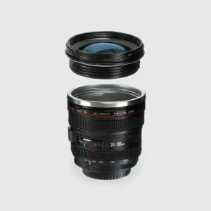 VASO MUG EN FORMA DE LENTE DE CAMARA