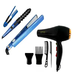 Combo Plancha Nano Titanium Peine Rizado