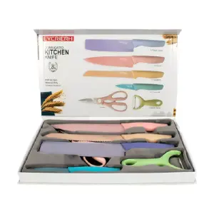 Set Cuchillos 6 Pzs Acero Inoxidable