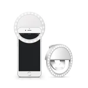 Mini Aro De Luz Recargable Celular Table