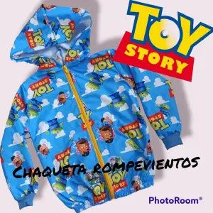 Chaqueta rompevientos niño toy story azu