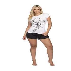 PIJAMA SHORT EN PIEL DURAZNO ref. 8609