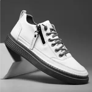 Tenis Zipper Blancos Casuales Caballero