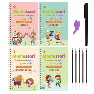 X4 CUADERNO MONTESSORI PARA NIÑOS