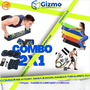 Combo Tabla Push, Masajeador, Bandas Tub