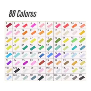 Set x 80 Marcadores