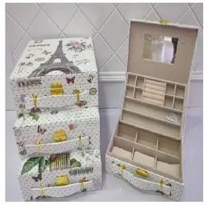 ORGANIZADOR DE JOYAS Y RELOJES CON LLAVE
