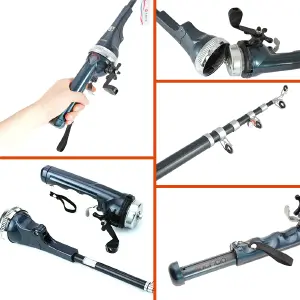 Caña de Pescar Plegable Portátil Telescópica: ¡Tu Compañera Ideal para la Pesca! - Caña De Pescar Plegable Portátil Telescó