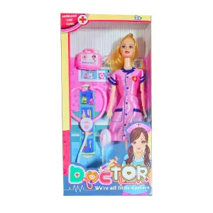 Muñeca Doctora Estetoscopio Bolso Juguet