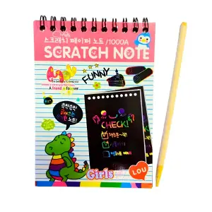 Libro Agenda Para Dibujar Raspar Y Color