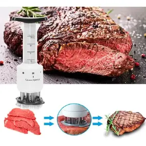 INYECTOR DE SALSA PARA CARNE 2 EN 1: ¡Sazonar Nunca Fue Tan Fácil! - INYECTOR DE SALSA PARA CARNE 2 EN 1