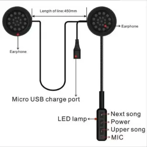 AUDIFONOS PARA CASCO MOTO