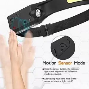 Led Cabeza Linterna Sensor Recargable