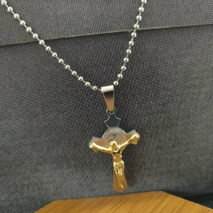 Collar San Benito Cruz Acero Inoxidable