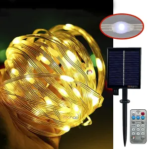 Guirnalda con Control Panel Solar 200Led: Ilumina tus noches con estilo y ahorro de energía - Guirnalda con Control Panel Solar 200Led