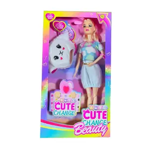 Muñeca Vestido Disfraz Mascara Juguete