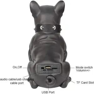 Mini-Parlante bluetooth Bull Dog frances