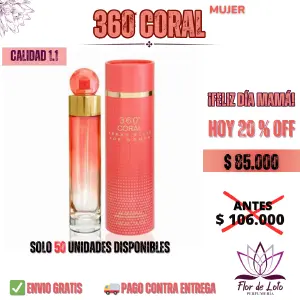 Perfume 360° Coral Perry Ellis Mujer