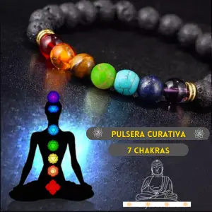 Pulsera 7 chakras Piedra Natural