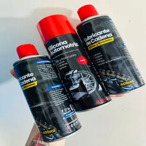 KIT 2 lubricante cadena 400ml + 1 Silico