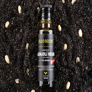 ACEITE DE AJONJOLÍ NEGRO CON MANÍ EXTRA