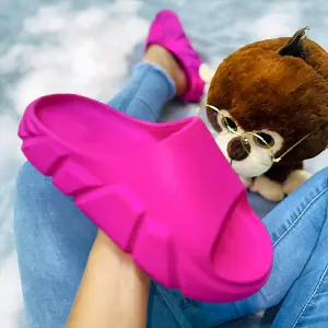 Jhon  Pantuflas Balenciaga Mujer Fucsia