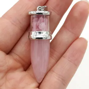Collar Cuarzo Rosa Estuche