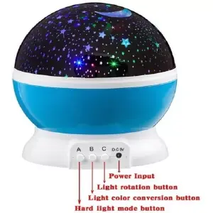 Lampara Rotatoria Proyector Cielo Estrel