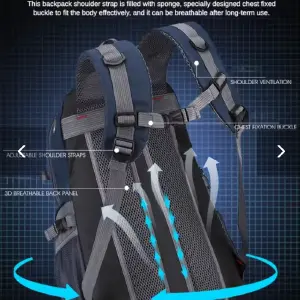 BOLSO SENDERISMO CAMPING IMPERMEABLE 40L: ¡Tu compañero ideal para cualquier aventura! - BOLSO SENDERISMO CAMPING IMPERMEABLE 40L
