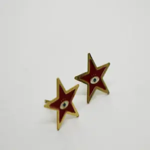 ARETA DORADA ESTRELLA ROJA