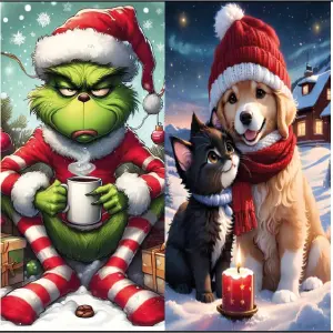 Forros Navideños de Puerta