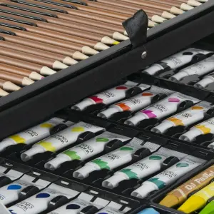 Set Kit Creativo Arte Dibujo 145 Piezas