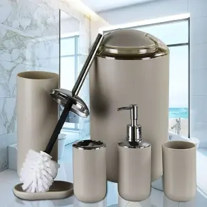 Juego De Accesorios De Baño, Plastico, 6