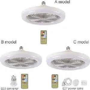 BOMBILLO VENTILADOR CON LUZ Y CONTROL