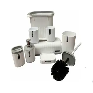 Set Accesorios Baño 8 Piezas Caneca