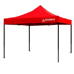 Carpa Toldo Magnux 3x3 Plegable Roja: ¡Sombra y Protección para tus Momentos al Aire Libre! - Carpa Toldo Magnux 3x3 Plegable Roja