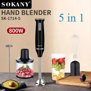Batidora De Mano 5 En 1 Sokany
