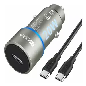 Turbo Cargador 20W Para Carro Tipo C