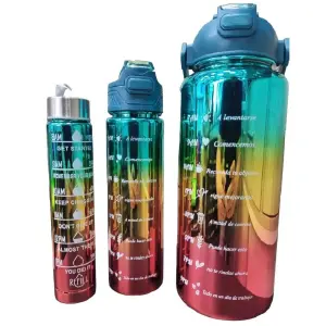 Set De 3 Termos Botella De Agua