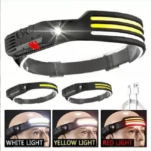 Linterna Frontal 3 Modos Led